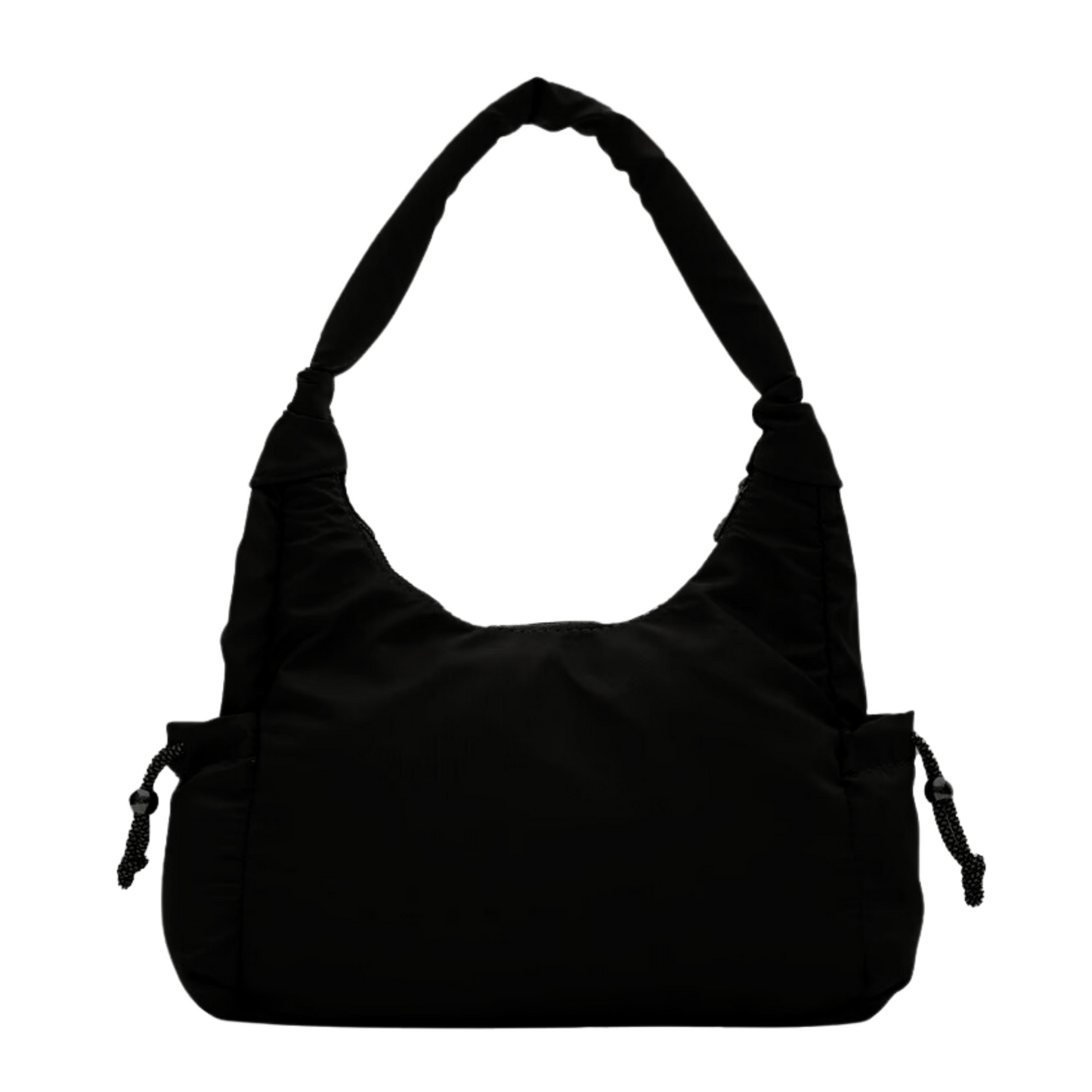 Nylon Shoulder Bag - Black