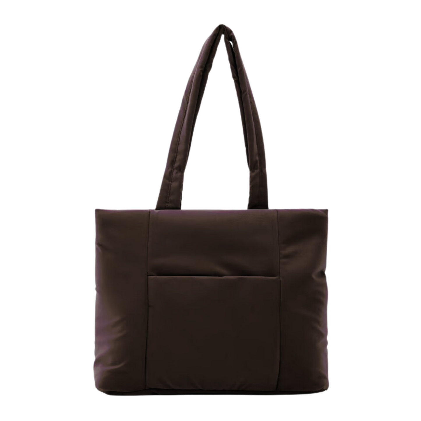 Nylon Puffy Shoulder Bag - Bitter Brown