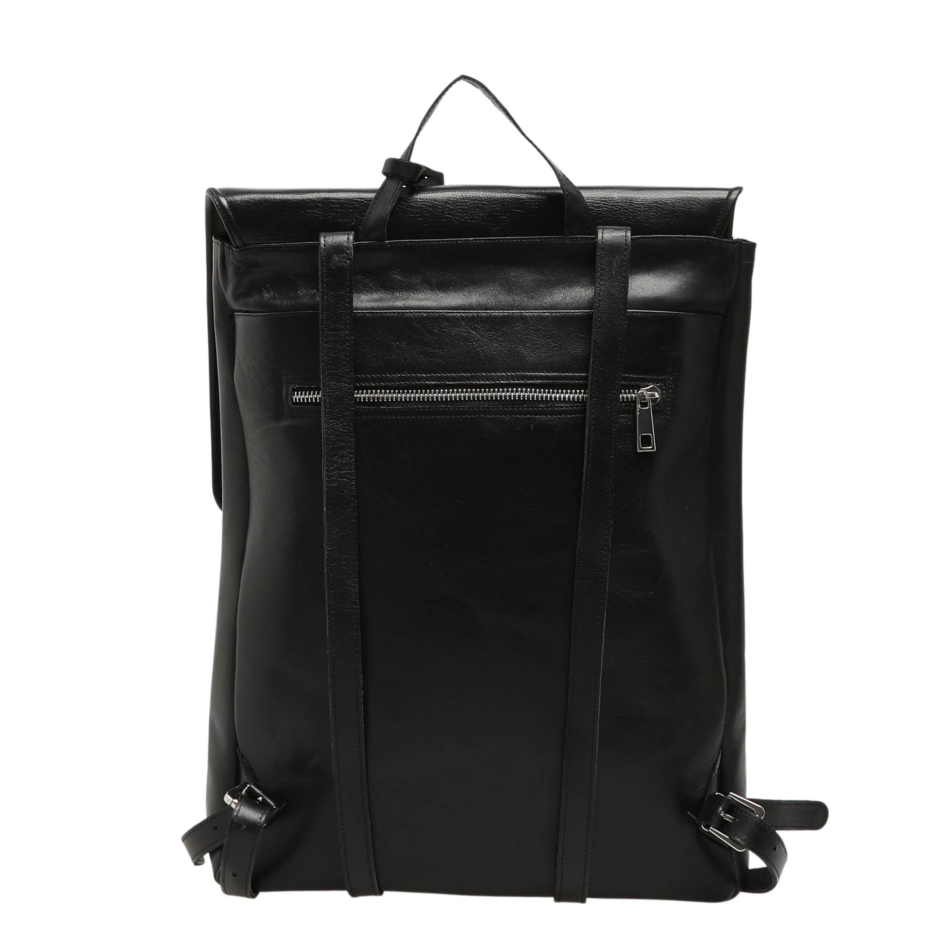 black leather backpack with laptop sleeve Genuine Leather Backpack With Laptop Compartment