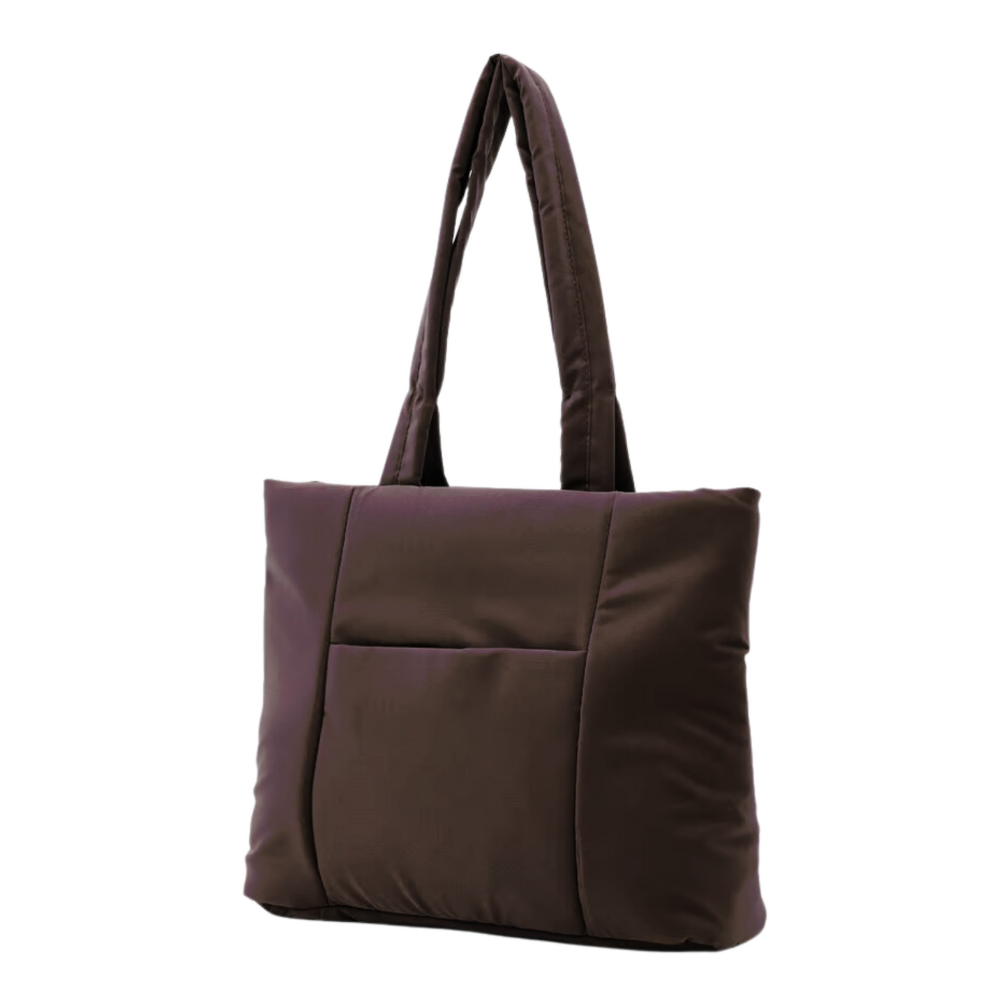 Nylon Puffy Shoulder Bag - Bitter Brown