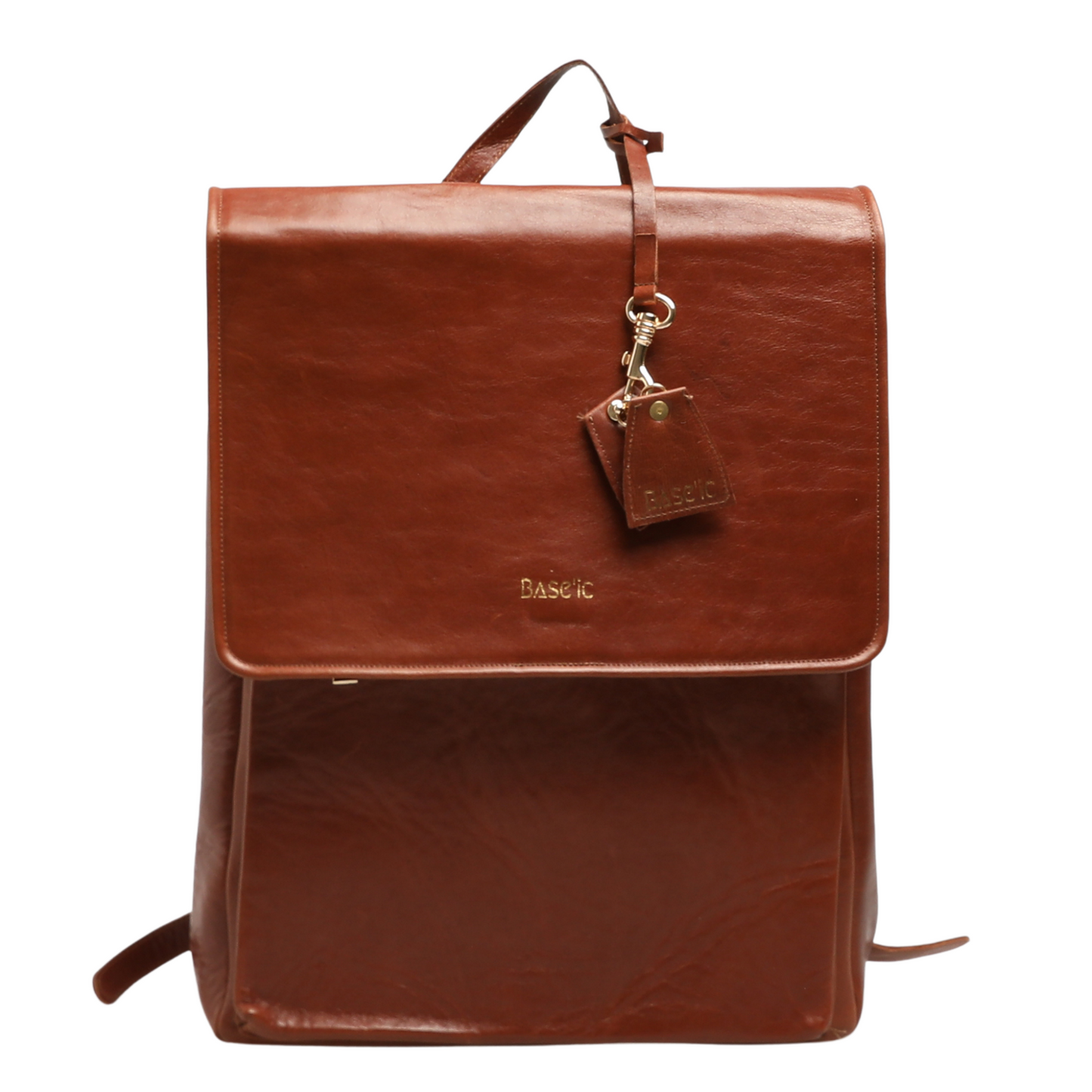 Genuine Leather Backpack With Laptop Compartment - Coconut