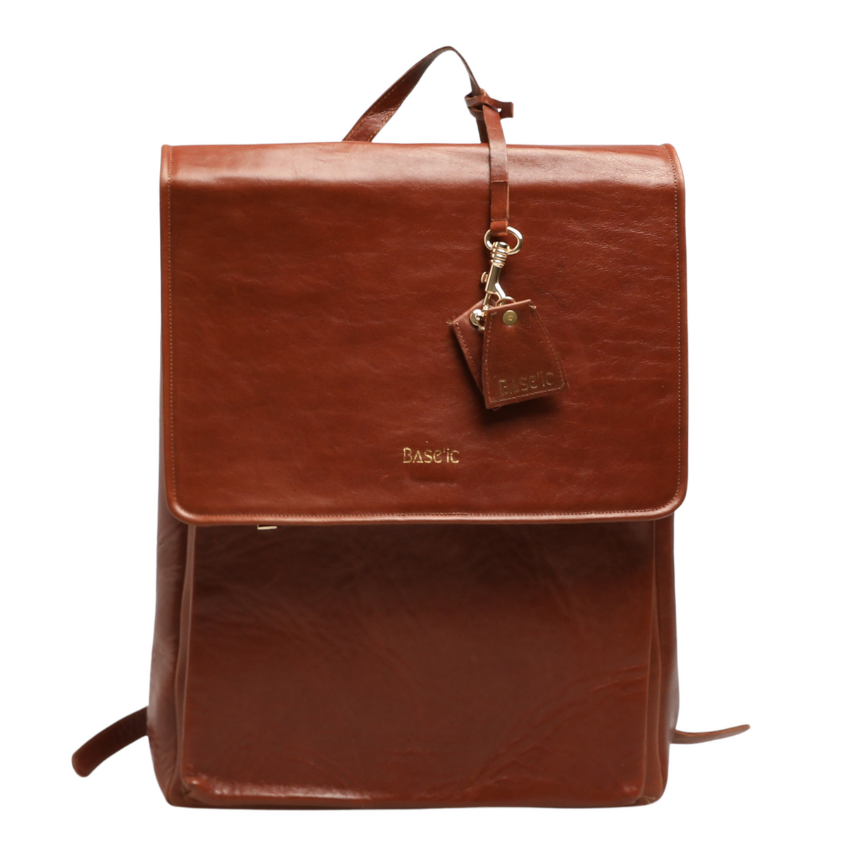 Genuine Leather Backpack With Laptop Compartment - Coconut 
