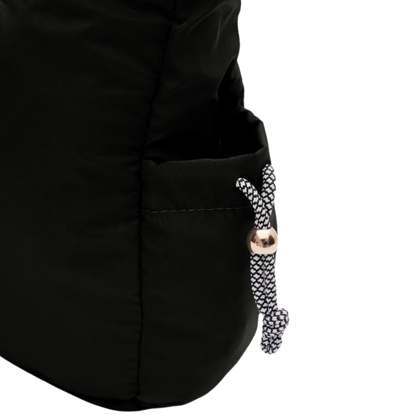 Nylon Shoulder Bag - Black