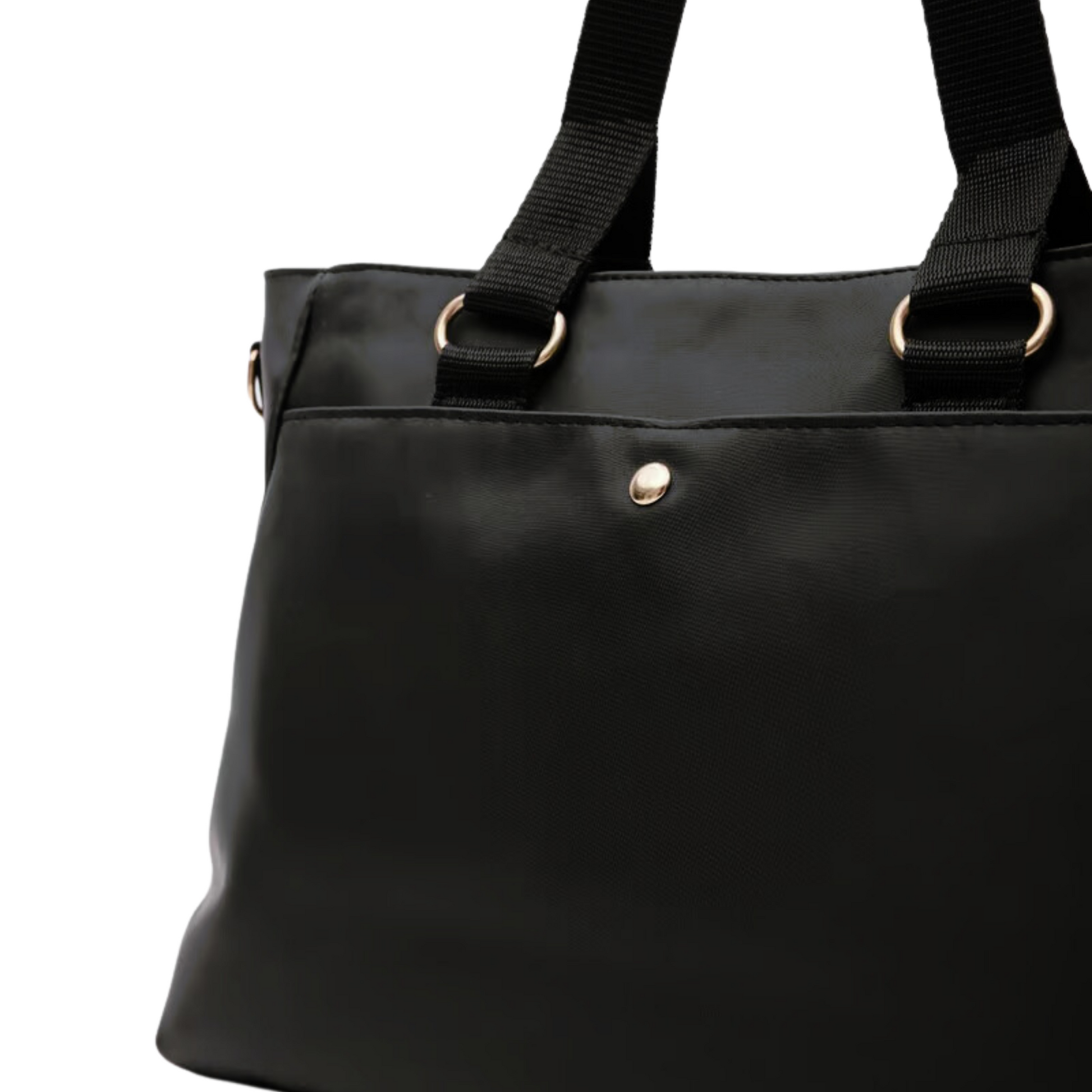 Nylon Crossbody Bag With Long Strap - Black – Base'ic Nylon Crossbody Bag With Long Strap - Black – Base'ic