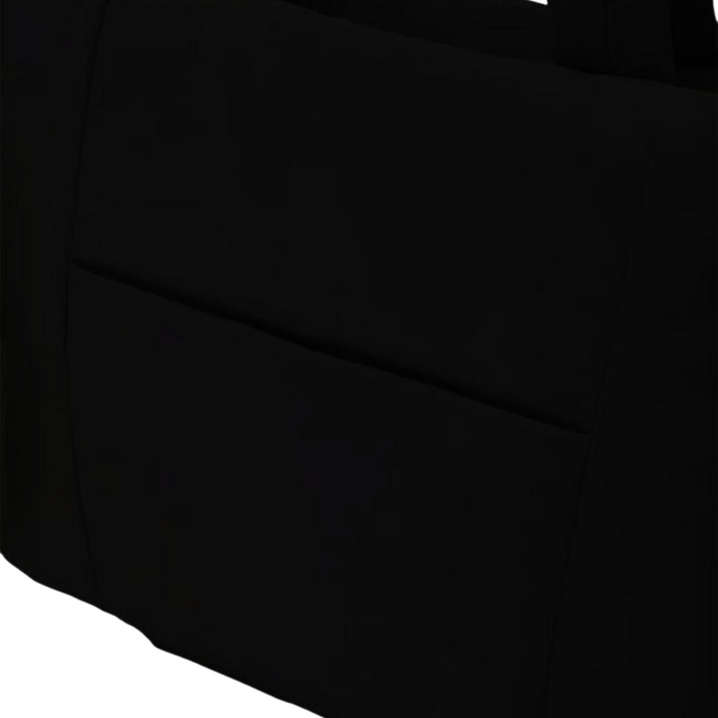 Nylon Puffy Shoulder Bag - Black