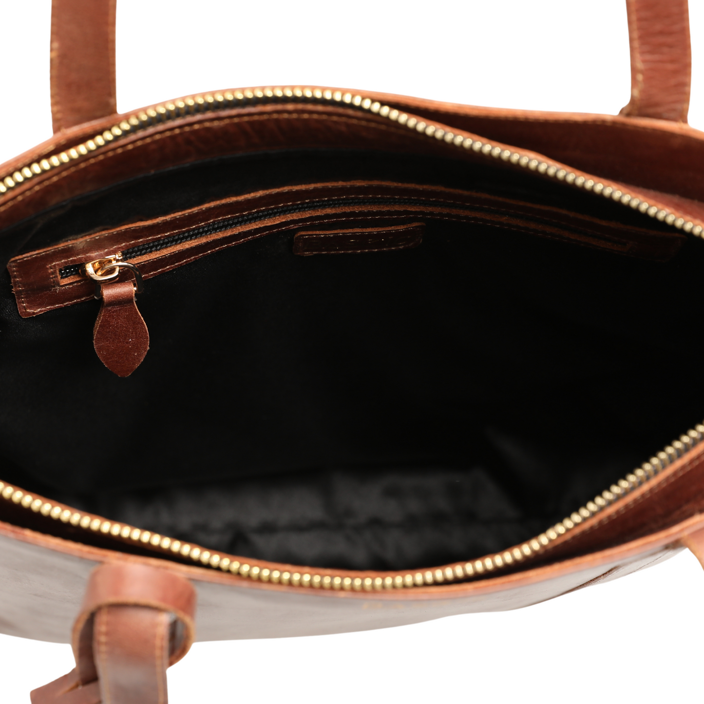 Worn Leather Shoulder Bag with Multi-Compartment - Cortecia Worn Leather Shoulder Bag with Multi-Compartment - Cortecia