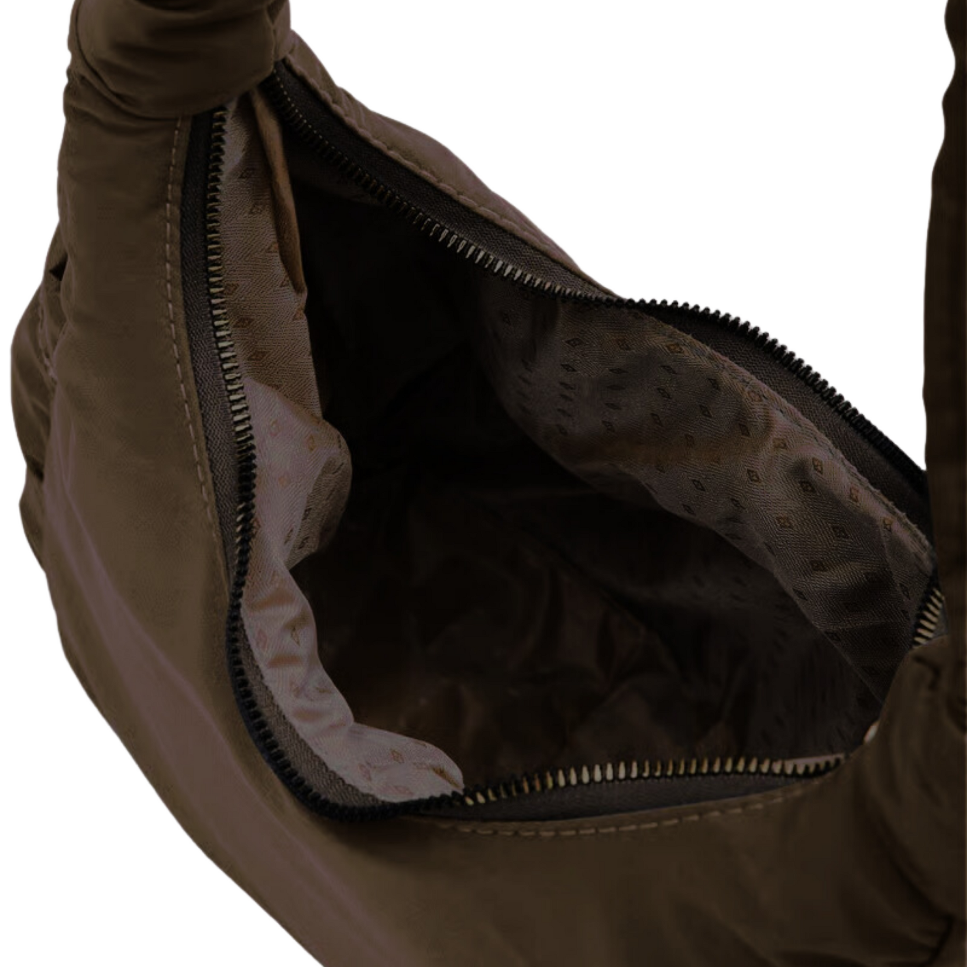 Nylon Shoulder Bag - Coffee – Base'ic Nylon Shoulder Bag - Coffee – Base'ic