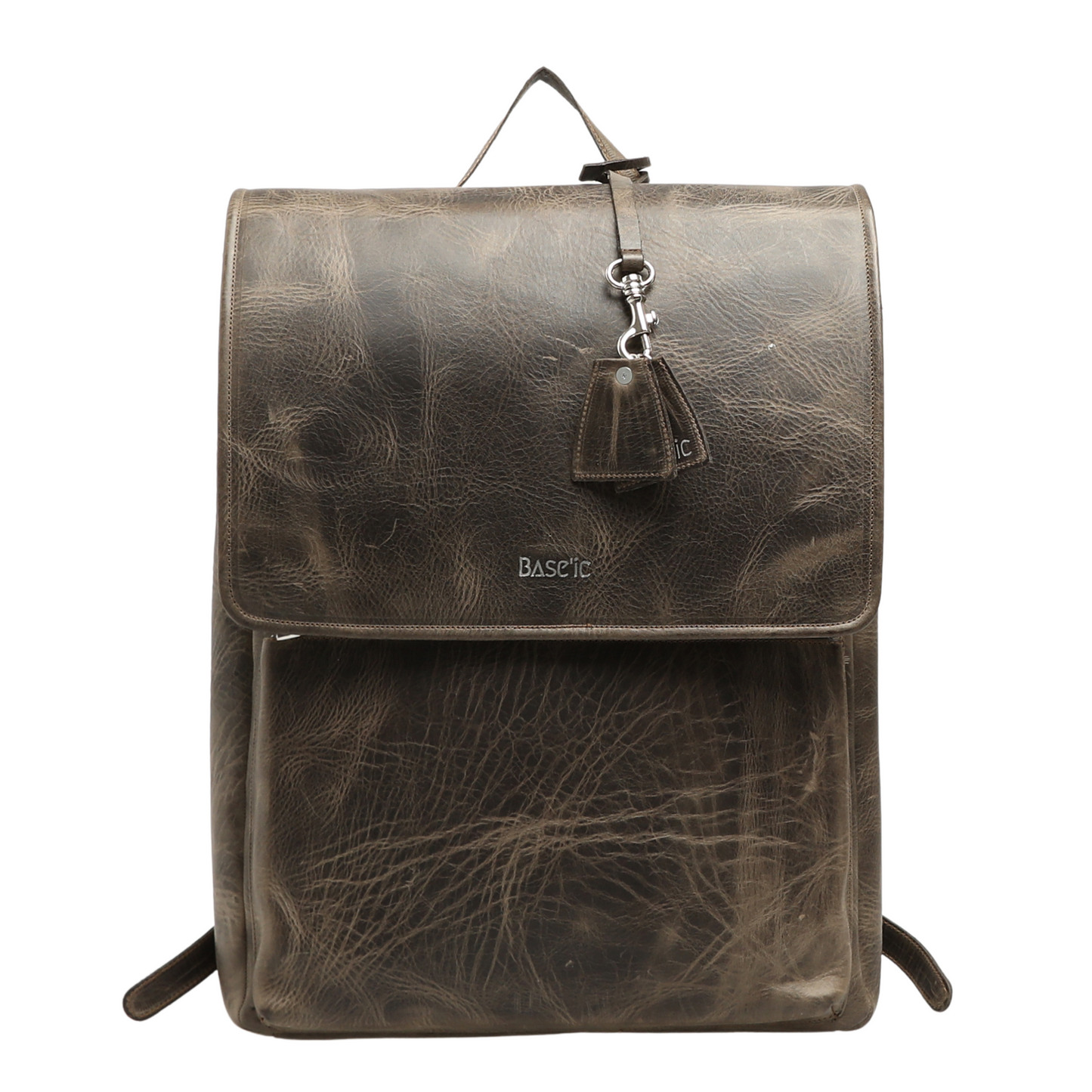 Worn leather backpack sale