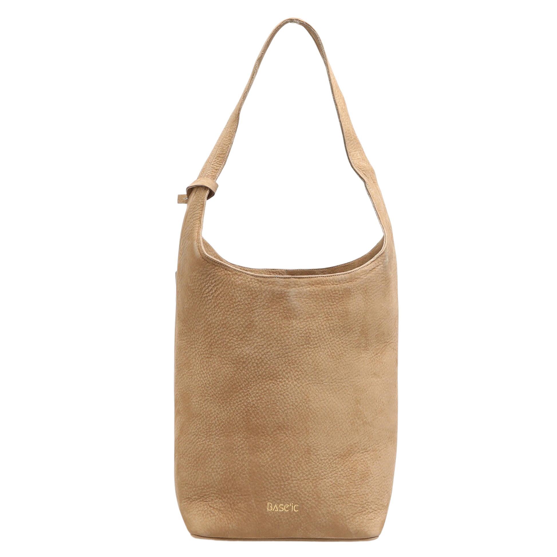 Nubuck Leather Hobo Bag - Sand – Base'ic Nubuck Leather Hobo Bag - Sand – Base'ic